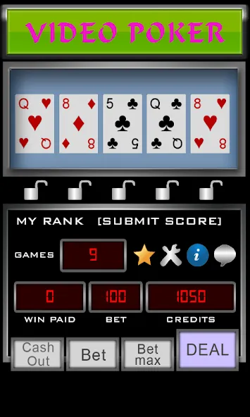 Video Poker [MOD: безлимитные деньги и открыты все режимы] Screenshot 3
