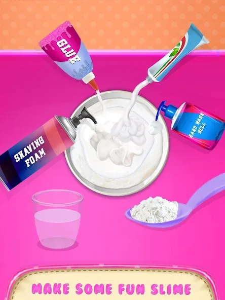 Make Fluffy Slime Maker Game [MOD: без рекламы и все слаймы открыты] Screenshot 2