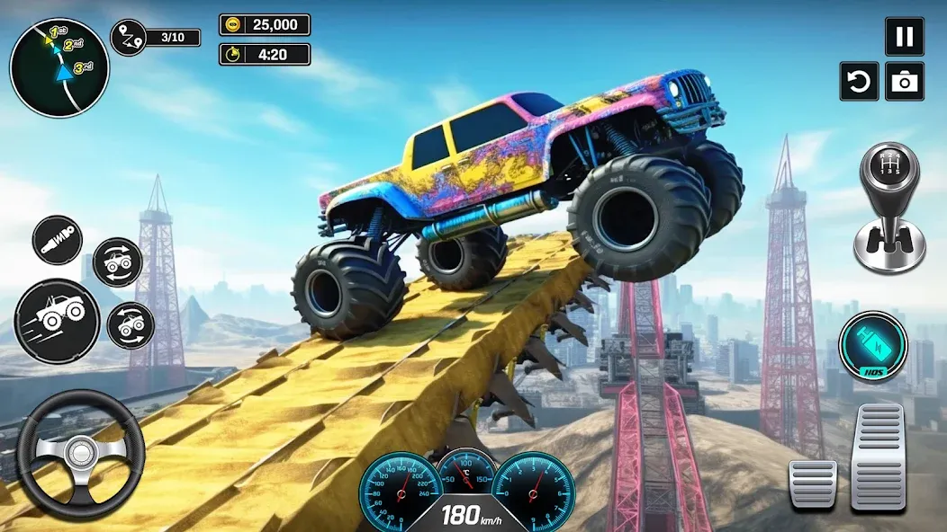 Monster Truck Games- Car Games [MOD: безлимитные деньги и все машины] Screenshot 2