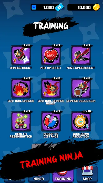 NINJA SURVIVOR.io [MOD: много денег и урона] Screenshot 5