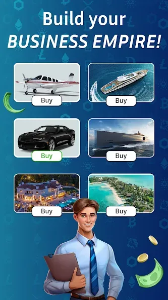 Business Empire: RichMan [MOD: безлимитные деньги и открыты все возможности] Screenshot 1