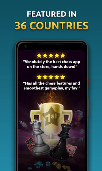 Chess Stars Multiplayer Online [MOD: без рекламы и все фигуры открыты] Screenshot 1