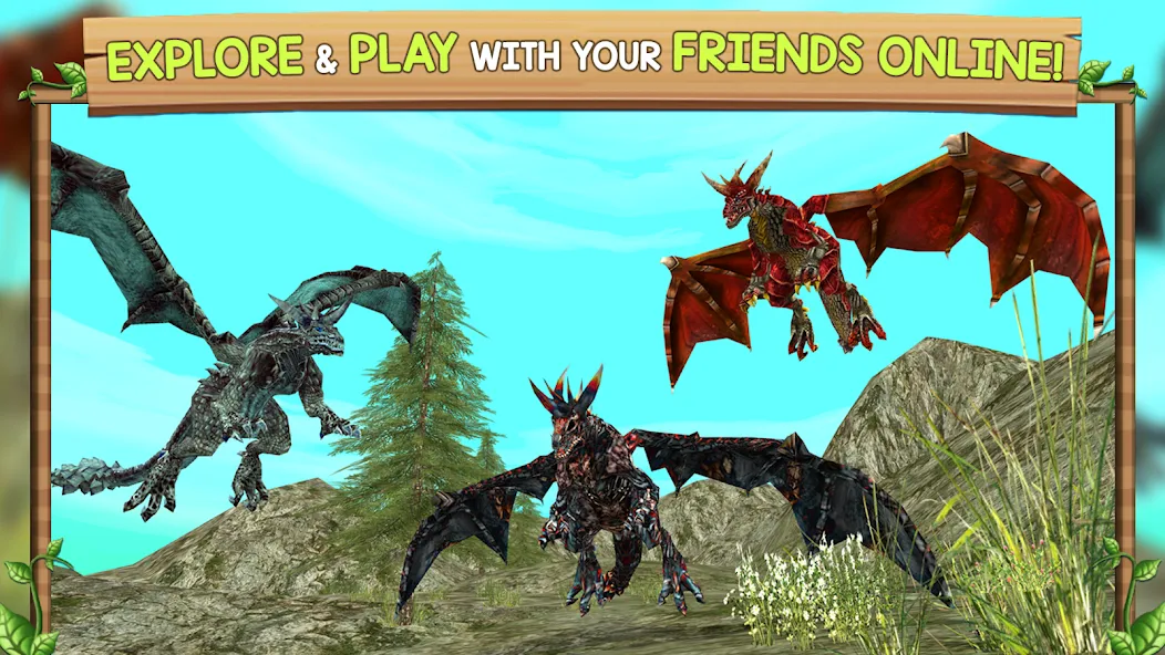 Dragon Sim Online: Be A Dragon [MOD: безлимитные деньги и мощный дракон] Screenshot 4