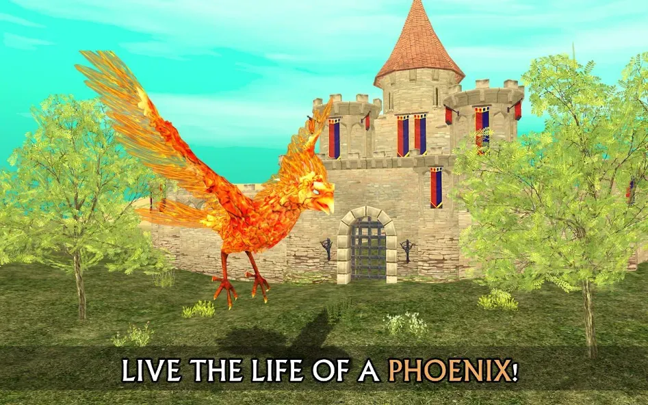 Phoenix Sim 3D [MOD: бесконечное здоровье и огненная мощь] Screenshot 1