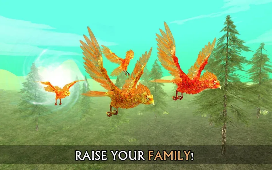 Phoenix Sim 3D [MOD: бесконечное здоровье и огненная мощь] Screenshot 2