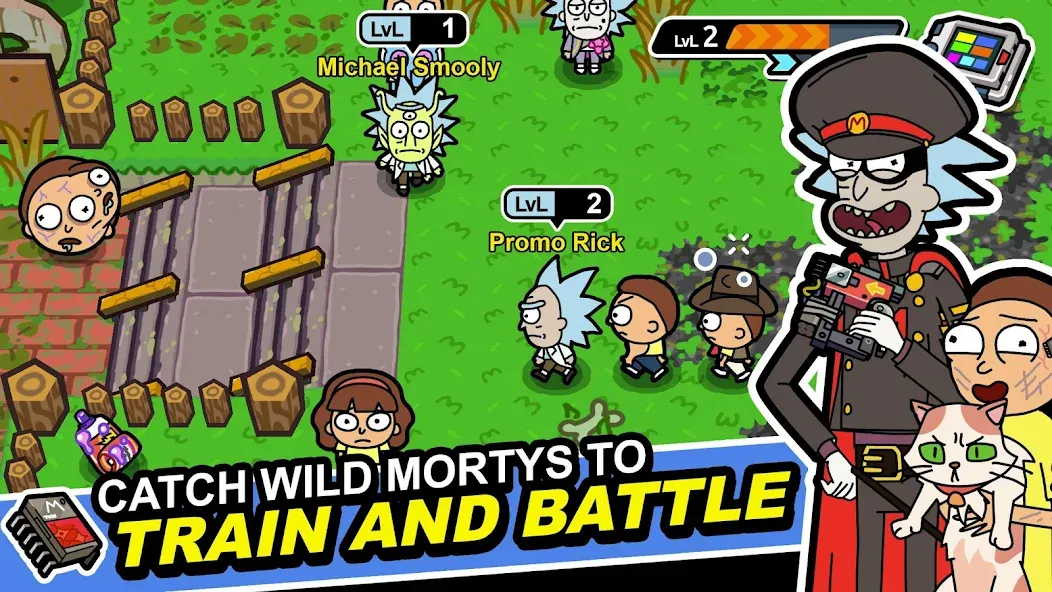 Rick and Morty: Pocket Mortys [MOD: безлимитные деньги и все персонажи] Screenshot 1