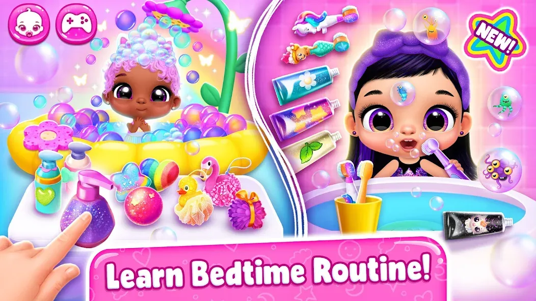Giggle Babies - Toddler Care [MOD: безлимитные монеты и все малыши открыты] Screenshot 2