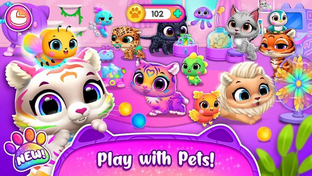 Jungle Floof - Island Pet Care [MOD: безлимитные монеты и все питомцы] Screenshot 2
