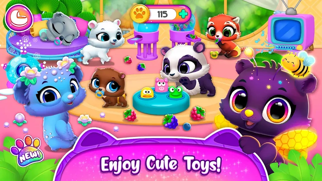 Jungle Floof - Island Pet Care [MOD: безлимитные монеты и все питомцы] Screenshot 3