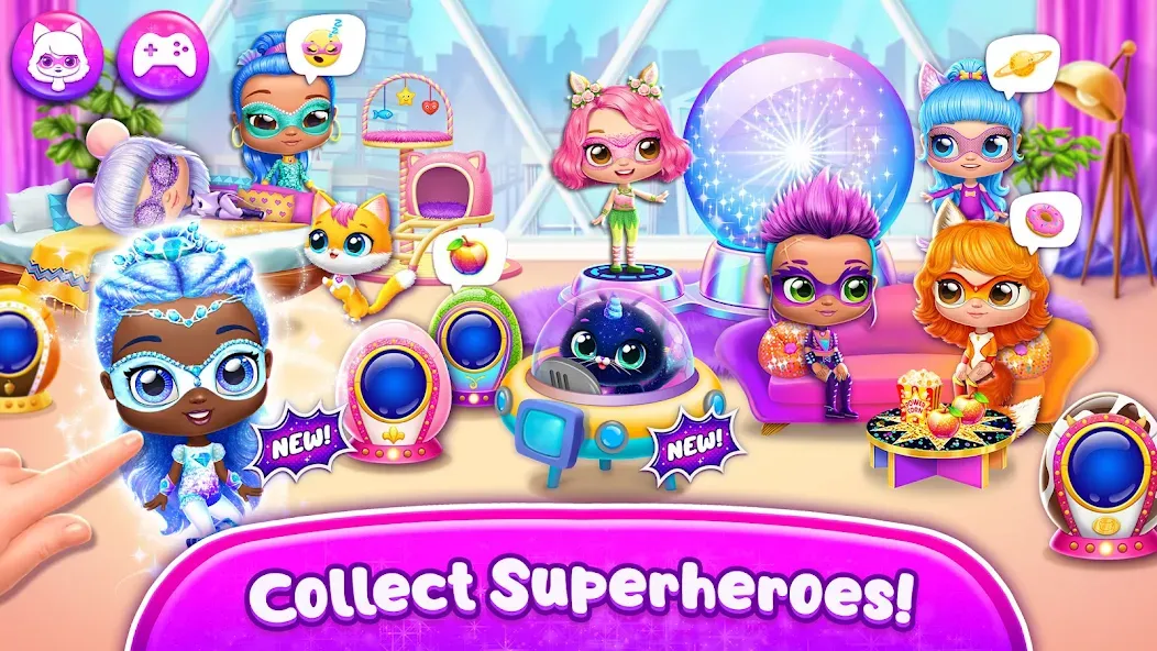 Power Girls - Fantastic Heroes [MOD: безлимитные деньги и все герои] Screenshot 1