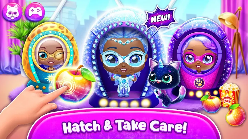 Power Girls - Fantastic Heroes [MOD: безлимитные деньги и все герои] Screenshot 2
