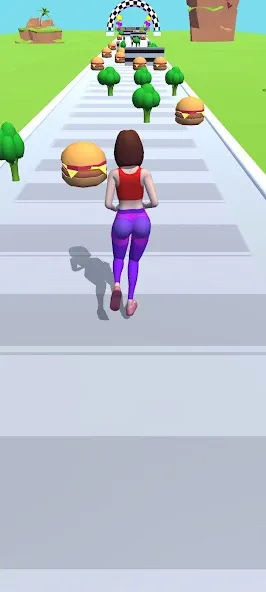 Twerk Race 3D: Belly Body Run [MOD: безлимитные деньги и алмазы] Screenshot 1