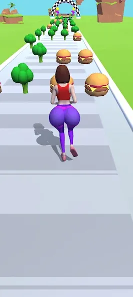 Twerk Race 3D: Belly Body Run [MOD: безлимитные деньги и алмазы] Screenshot 2