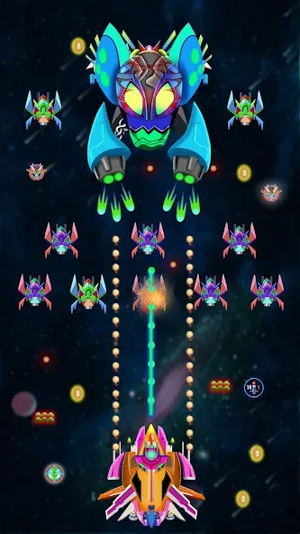 Galaxy Shooting: Alien Attack [MOD: безлимитные деньги и усиленное оружие] Screenshot 3