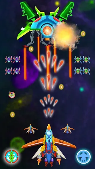 Galaxy Shooting: Alien Attack [MOD: безлимитные деньги и усиленное оружие] Screenshot 4