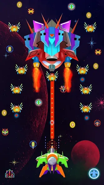 Galaxy Shooting: Alien Attack [MOD: безлимитные деньги и усиленное оружие] Screenshot 5