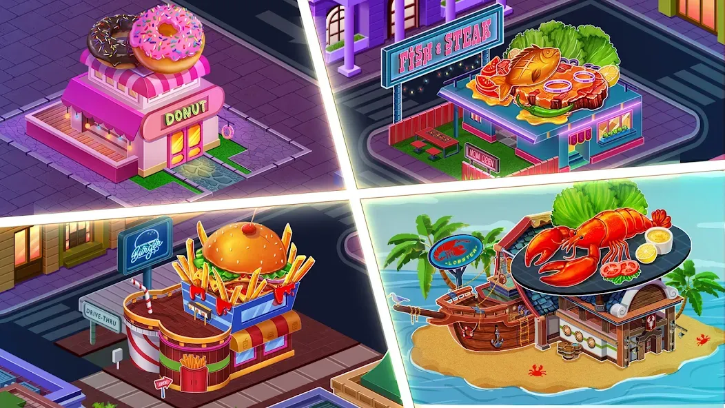 Cooking Max: Restaurant Games [MOD: безлимитные монеты и все уровни открыты] Screenshot 1
