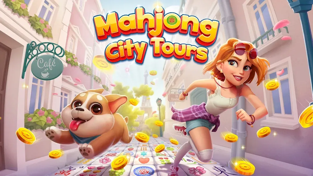 Mahjong City Tours: Tile Match [MOD: безлимитные деньги и открыты все уровни] Screenshot 1
