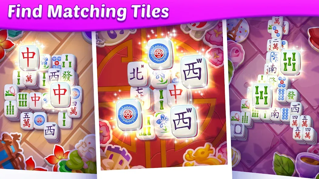 Mahjong City Tours: Tile Match [MOD: безлимитные деньги и открыты все уровни] Screenshot 2
