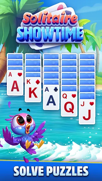 Solitaire Showtime [MOD: безлимитные монеты и подсказки] Screenshot 1