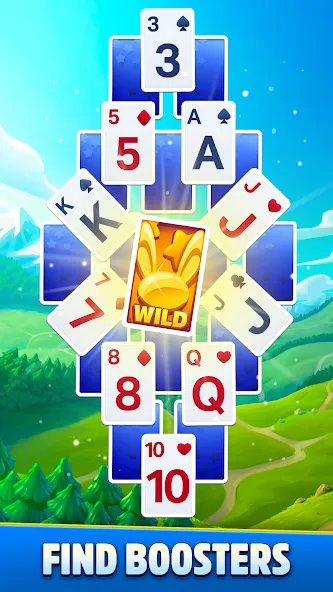Solitaire Showtime [MOD: безлимитные монеты и подсказки] Screenshot 3