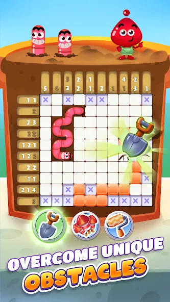 Nono Crossing Picture Nonogram [MOD: подсказки и все уровни открыты] Screenshot 3