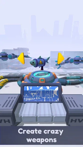 Crazy Gun Inventor [MOD: много денег и усиленное оружие] Screenshot 1
