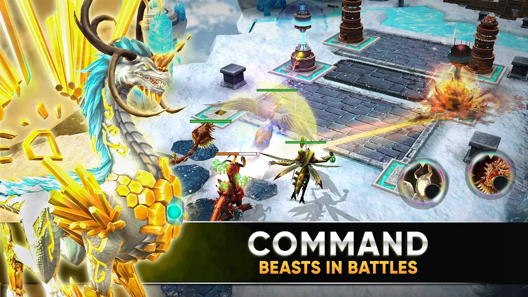 Clash of Beasts: Tower Defense [MOD: безлимитные ресурсы и усиленные башни] Screenshot 2