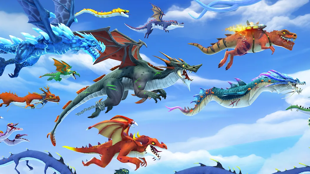 Hungry Dragon [MOD: безлимитные деньги и усиленный дракон] Screenshot 3