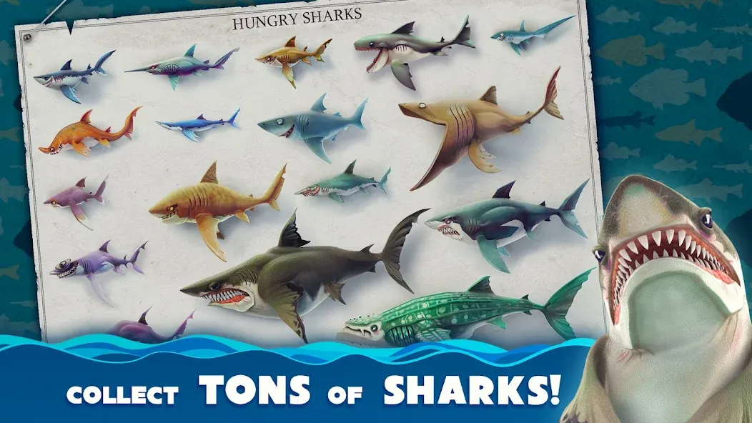 Hungry Shark World [MOD: безлимитные монеты и бриллианты] Screenshot 2