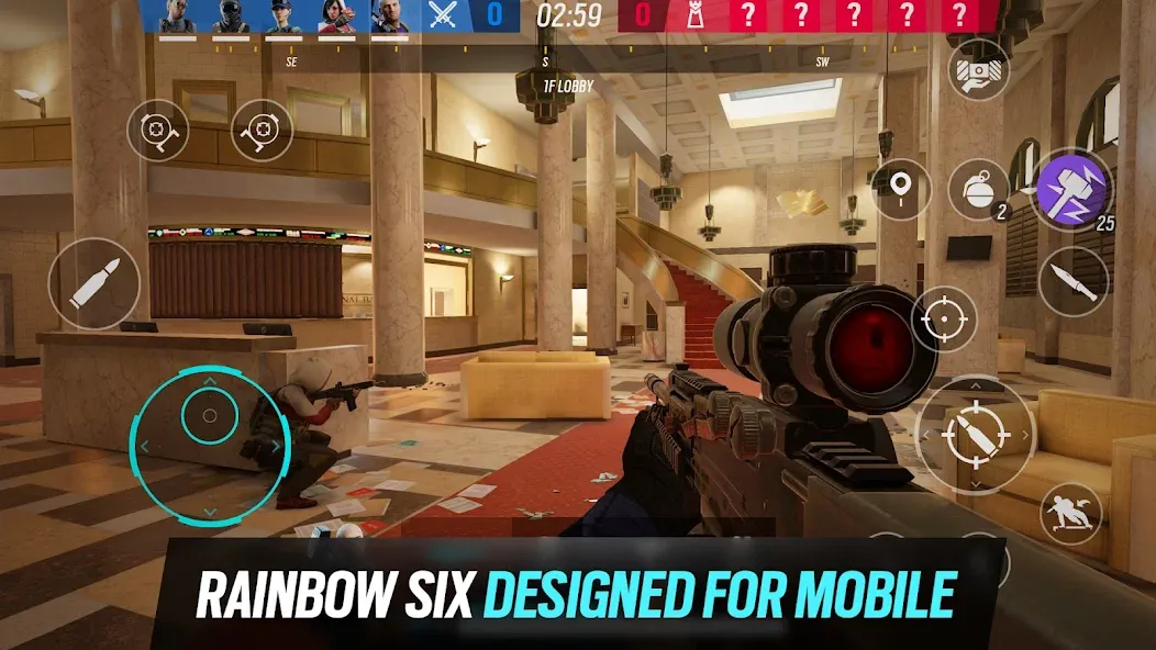Rainbow Six Mobile [MOD: безлимитные ресурсы и открытые агенты] Screenshot 1