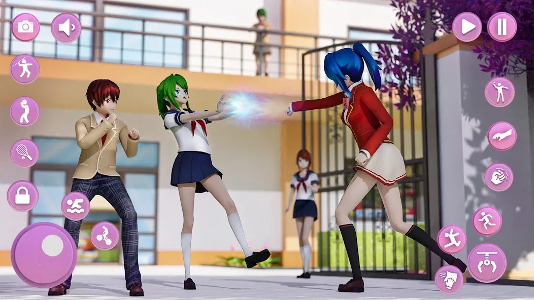 Anime School Girl Simulator 3D [MOD: безлимитные деньги и всё открыто] Screenshot 3