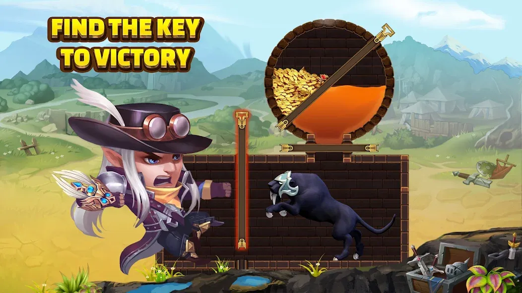 Heroes Charge HD [MOD: безлимитные ресурсы и усиленные герои] Screenshot 1