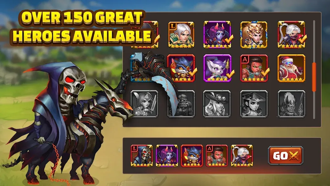 Heroes Charge HD [MOD: безлимитные ресурсы и усиленные герои] Screenshot 4