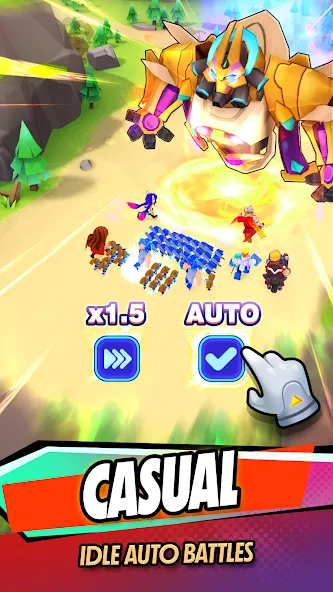 Paper Heroes™️ [MOD: много денег и усиленные герои] Screenshot 4