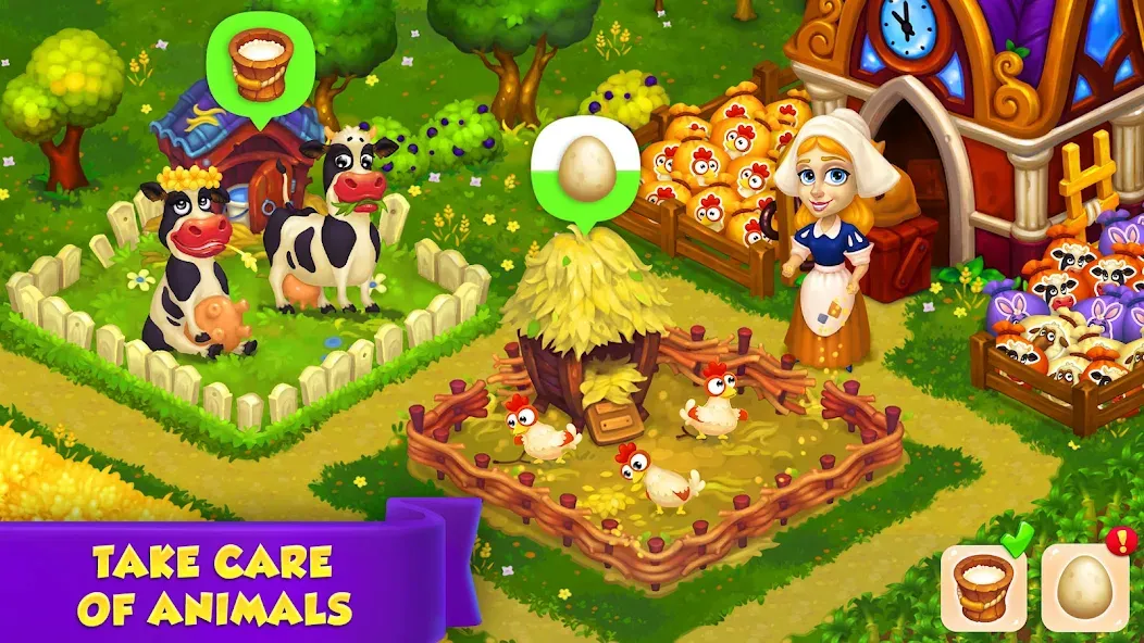 Royal Farm [MOD: безлимитные монеты и ресурсы] Screenshot 2