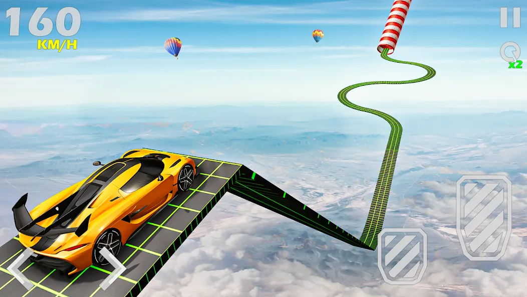 Mega Ramp Car Games Car Stunts [MOD: безлимитные деньги и все машины] Screenshot 4