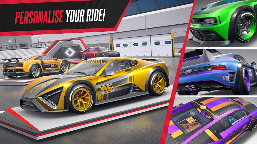 Hot Lap League: Racing Mania! [MOD: безлимитные деньги и все машины открыты] Screenshot 3