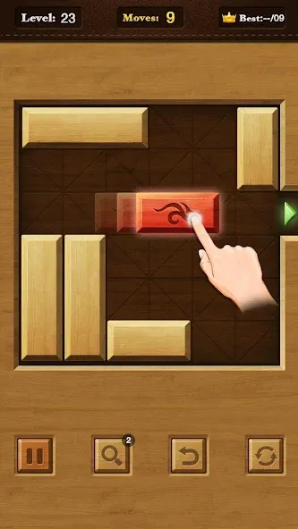 Unblock Red Wood [MOD: безлимитные подсказки и открыты все уровни] Screenshot 1