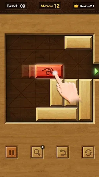 Unblock Red Wood [MOD: безлимитные подсказки и открыты все уровни] Screenshot 2