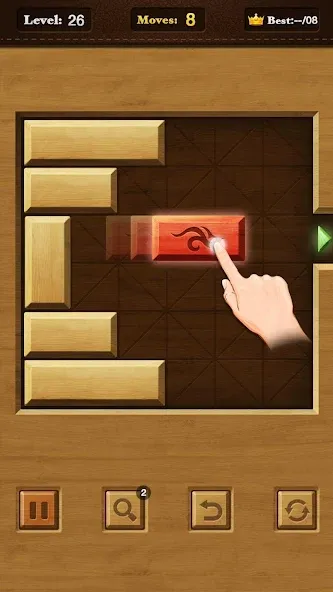 Unblock Red Wood [MOD: безлимитные подсказки и открыты все уровни] Screenshot 3