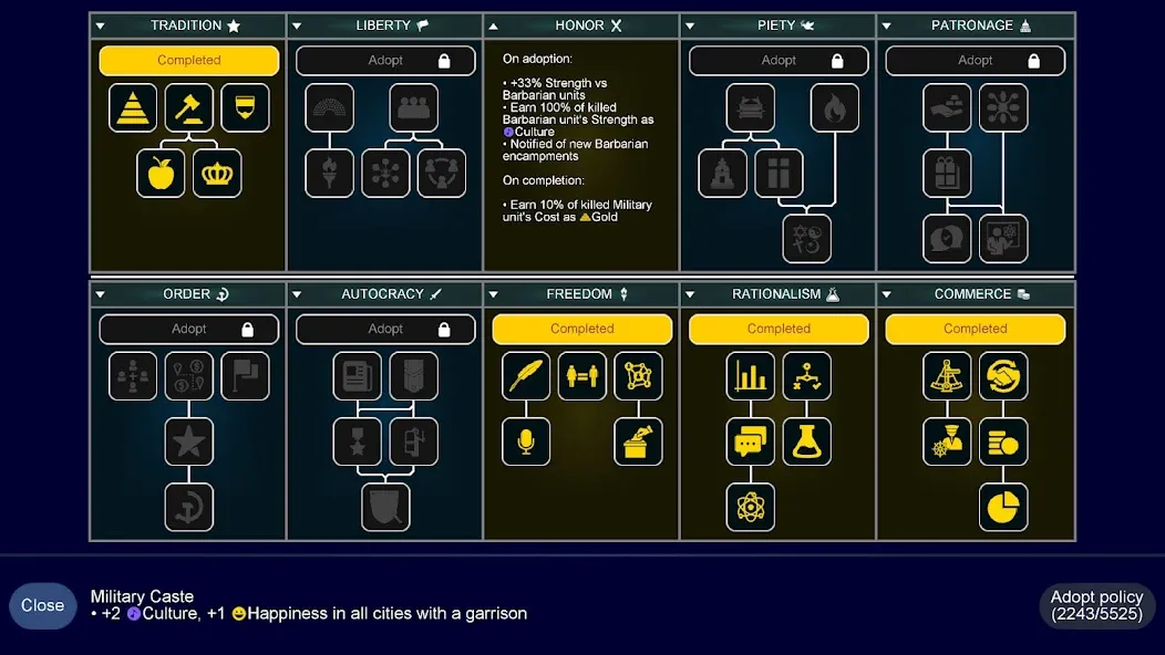 Unciv [MOD: безлимитные ресурсы и открыты все технологии] Screenshot 4