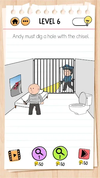 Brain Test 2: Tricky Stories [MOD: безлимитные подсказки и открыты все уровни] Screenshot 3