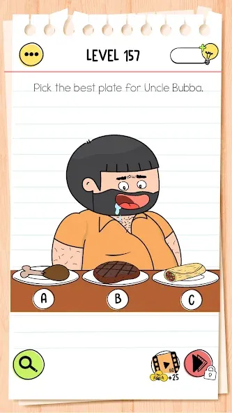 Brain Test 4: Tricky Friends [MOD: безлимитные подсказки и жизни] Screenshot 2