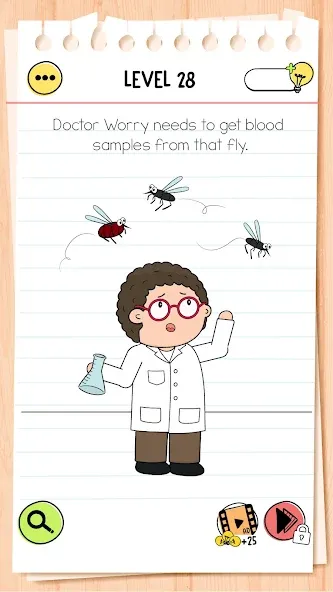 Brain Test 4: Tricky Friends [MOD: безлимитные подсказки и жизни] Screenshot 3