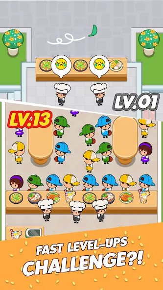 Food Fever: Restaurant Tycoon [MOD: безлимитные деньги и алмазы] Screenshot 1