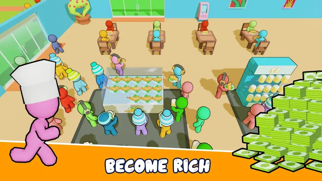 Kitchen Fever: Food Tycoon [MOD: много денег и алмазов] Screenshot 1