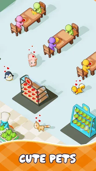 Kitchen Fever: Food Tycoon [MOD: много денег и алмазов] Screenshot 5