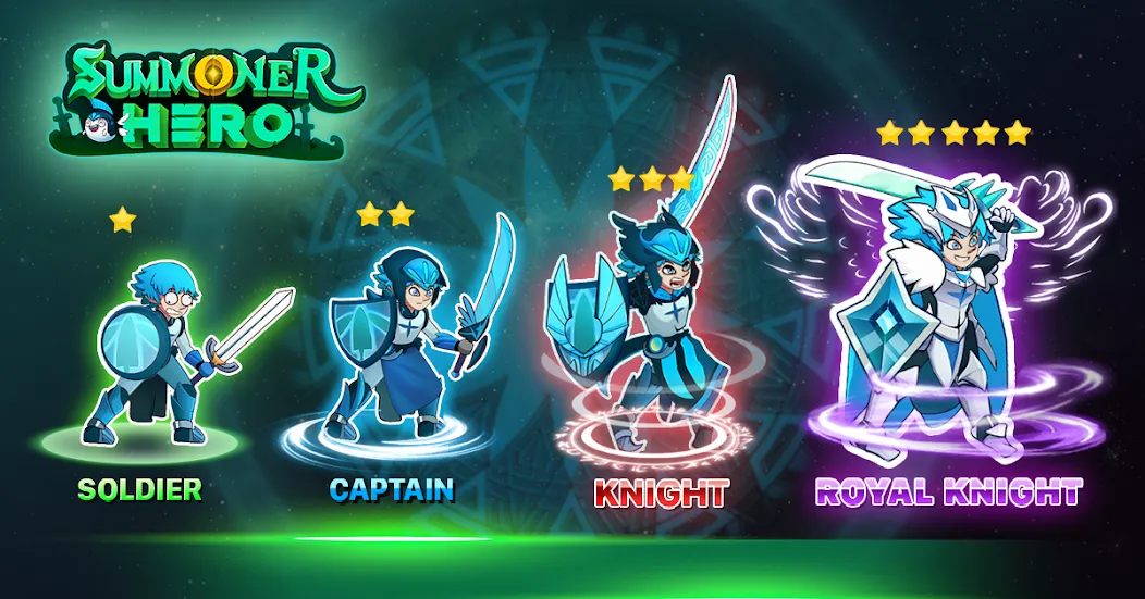 Summoner Hero: Epic Battle [MOD: много денег и все герои открыты] Screenshot 1