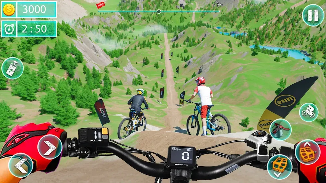 MTB Downhill: BMX Racer [MOD: безлимитные деньги и все велосипеды] Screenshot 3
